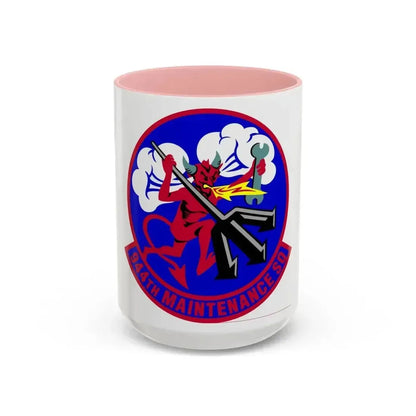 944 Maintenance Squadron AFRC (U.S. Air Force) Accent Coffee Mug 15oz Pink - Go Mug Yourself