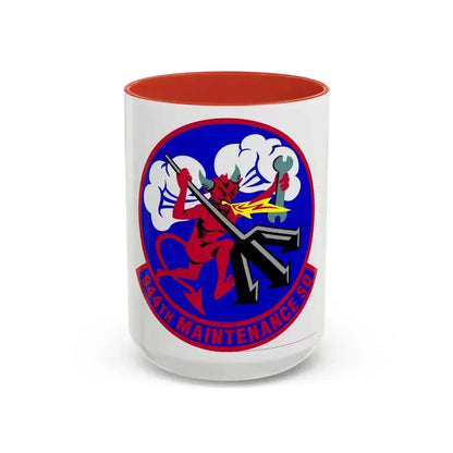 944 Maintenance Squadron AFRC (U.S. Air Force) Accent Coffee Mug 15oz Red - Go Mug Yourself