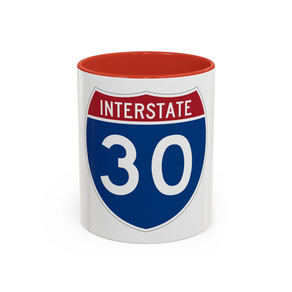 Interstate 30 (U.S. Highways) Accent Coffee Mug
