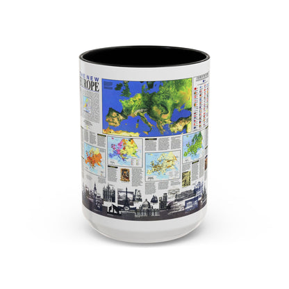 Europe, The New (1992) (Map) Accent Coffee Mug