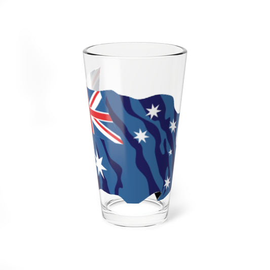 Australia flag waving icon (Australia) Pint Glass 16oz