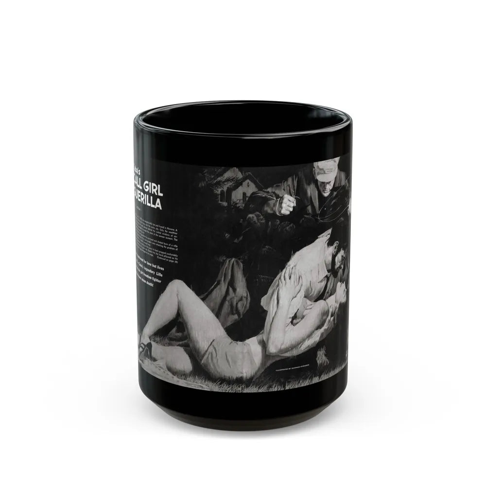 Cuba's Call Girl Guerilla, Adventure, December 1963 - Black Coffee Mug-15oz-Go Mug Yourself