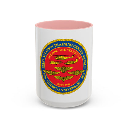 USCG Aviation Training Center Mobile (U.S. Coast Guard) Accent Coffee Mug