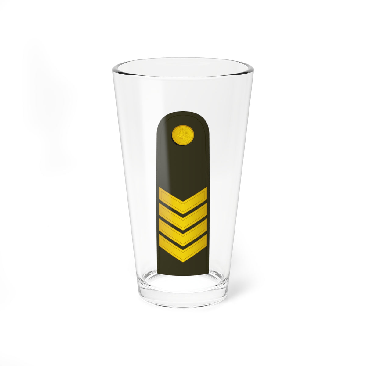 Lithuania Army OR 7 (Lithuania) (Military Rank) Pint Glass 16oz