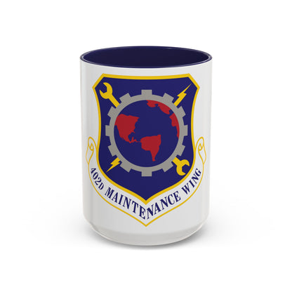 402d Maintenance Wing (U.S. Air Force) Accent Coffee Mug