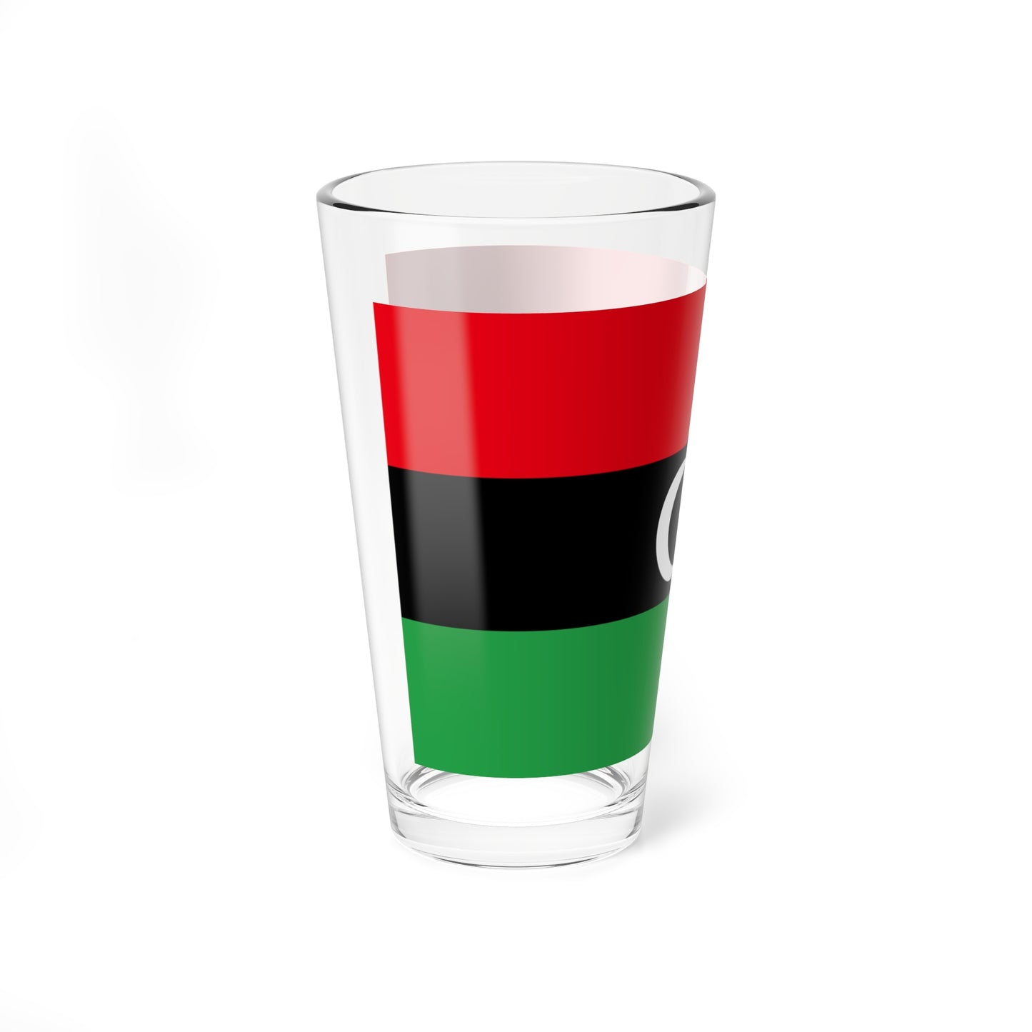 Libyan protesters flag observed 2011 (Libya) Pint Glass 16oz