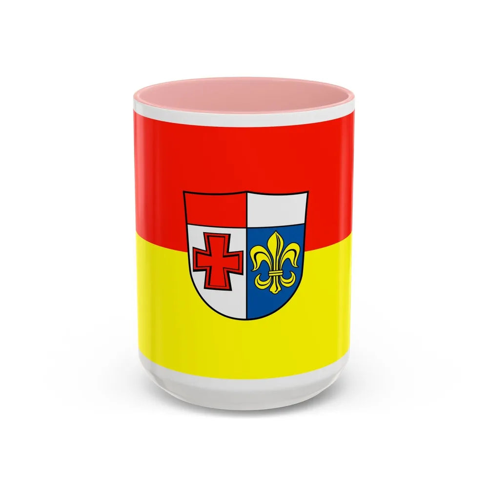 Flag of Augsburg Germany - Accent Coffee Mug-15oz-Pink-Go Mug Yourself