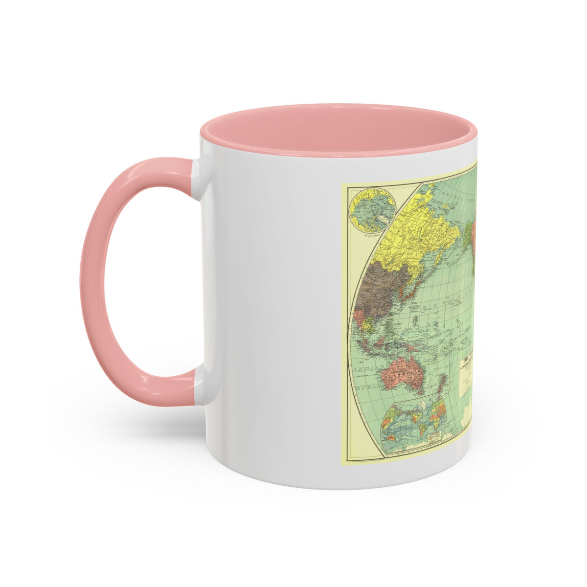 World Map (1932) (Map) Accent Coffee Mug