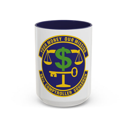 89th Comptroller Squadron (U.S. Air Force) Accent Coffee Mug