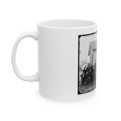 District Of Columbia. White Officers Of 4th U.S. Colored Infantry At Leisure, Fort Slocum (U.S. Civil War) White Coffee Mug