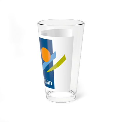 Flag of the Department of Morbihan (France) Pint Glass 16oz