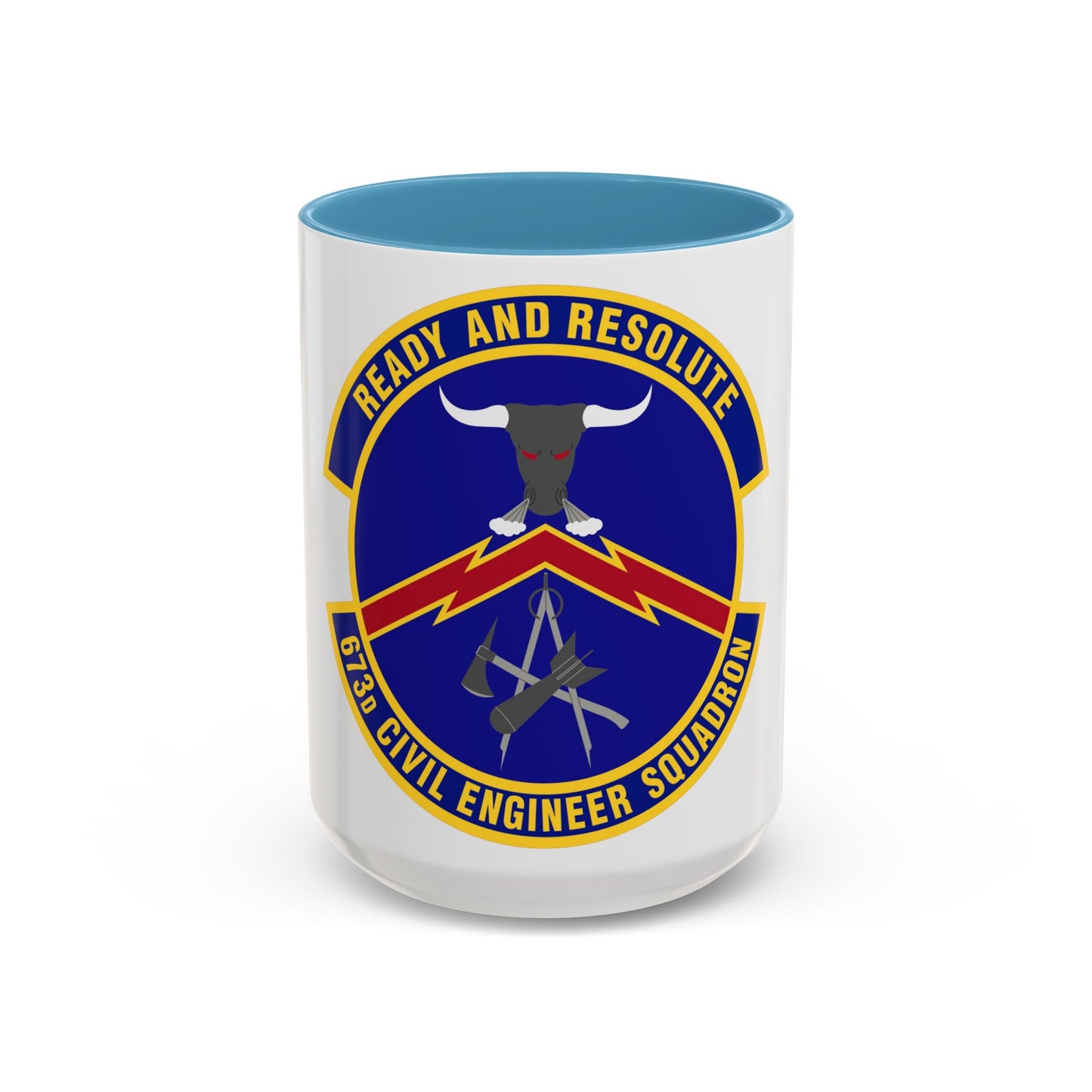 673d Civil Engineer Squadron (U.S. Air Force) Accent Coffee Mug