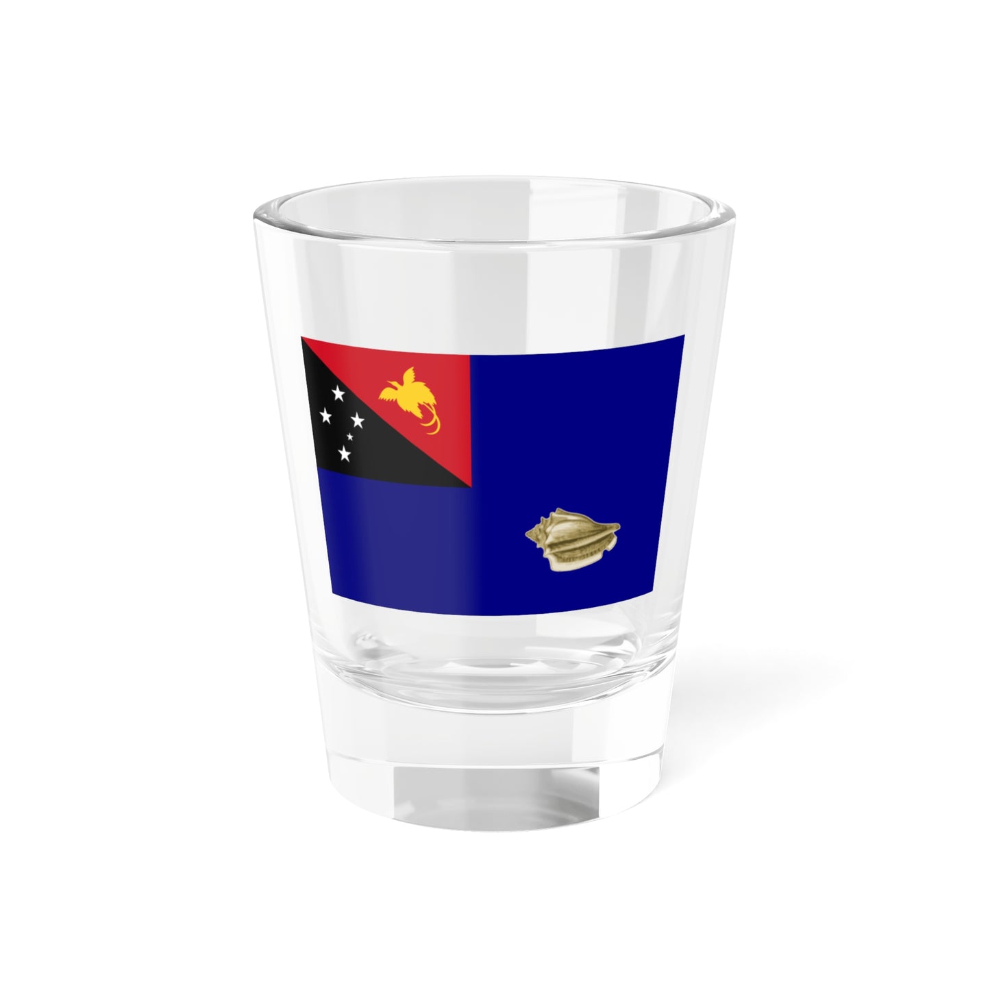 Flag of West New Britain Papa New Guinea - Shot Glass 1.5oz