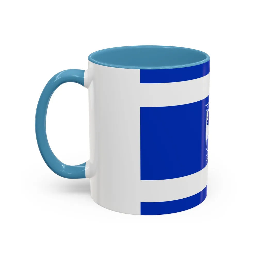 Flag of Holon Israel - Accent Coffee Mug-Go Mug Yourself