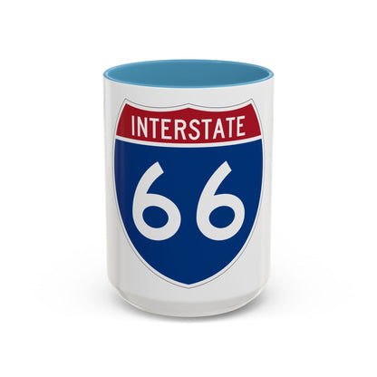 Interstate 66 (U.S. Highways) Accent Coffee Mug