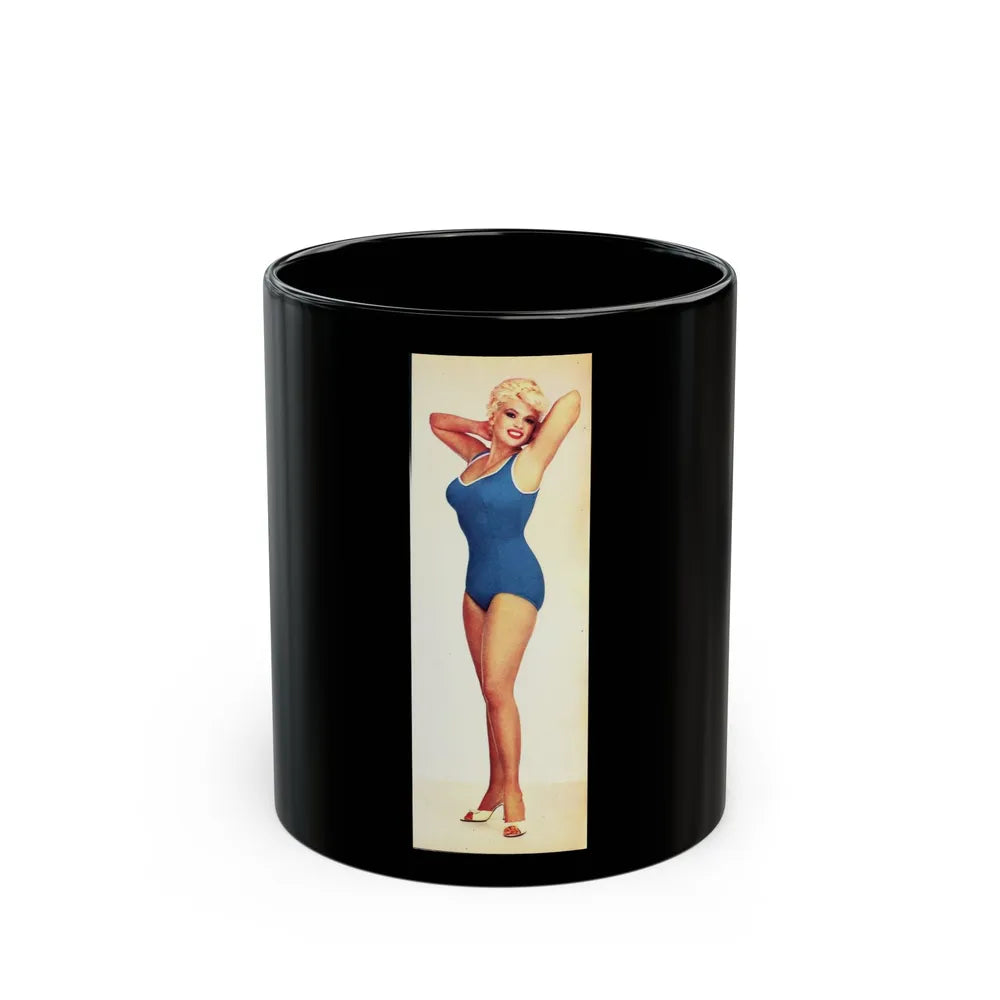 Jayne Mansfield #231 (Vintage Female Icon) Black Coffee Mug-11oz-Go Mug Yourself