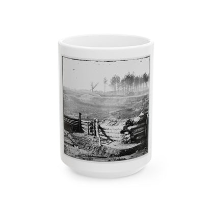 Bermuda Hundred, Va. Federal Earthworks On Left Of The Line, Near Point Of Rocks (U.S. Civil War) White Coffee Mug