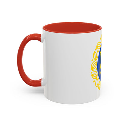 Coat of arms of Ukrainian People's Republic - Accent Coffee Mug
