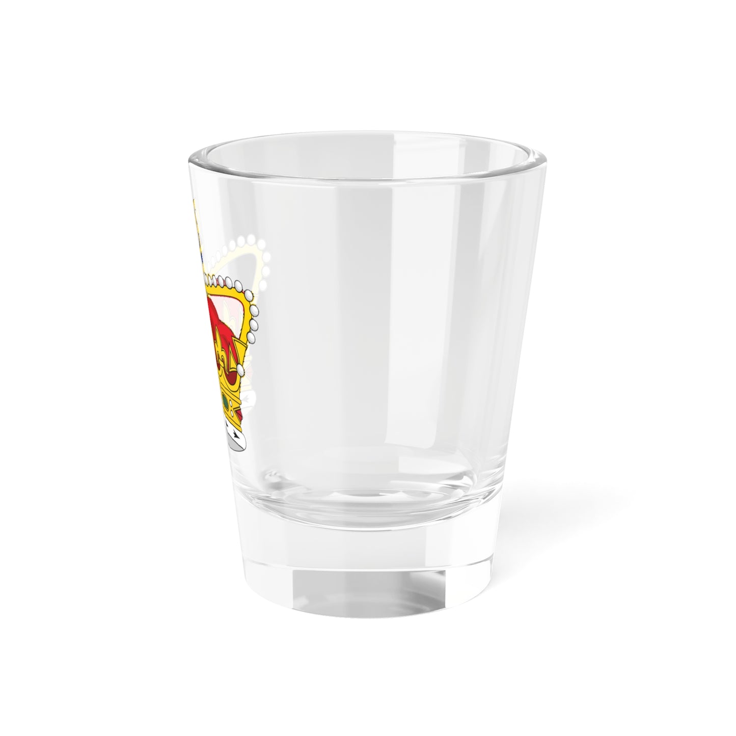Heraldic Crown of Saint Edward Victorian Era (United Kingdom) (Coat of Arms) Shot Glass 1.5oz