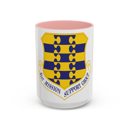 61st Mission Support Group (U.S. Air Force) Accent Coffee Mug