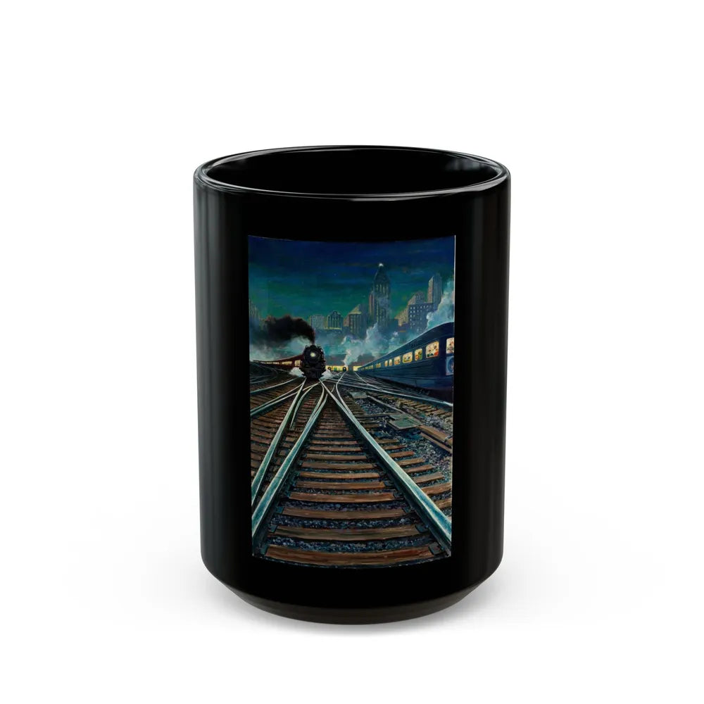 Entering the Station - Black Coffee Mug-15oz-Go Mug Yourself