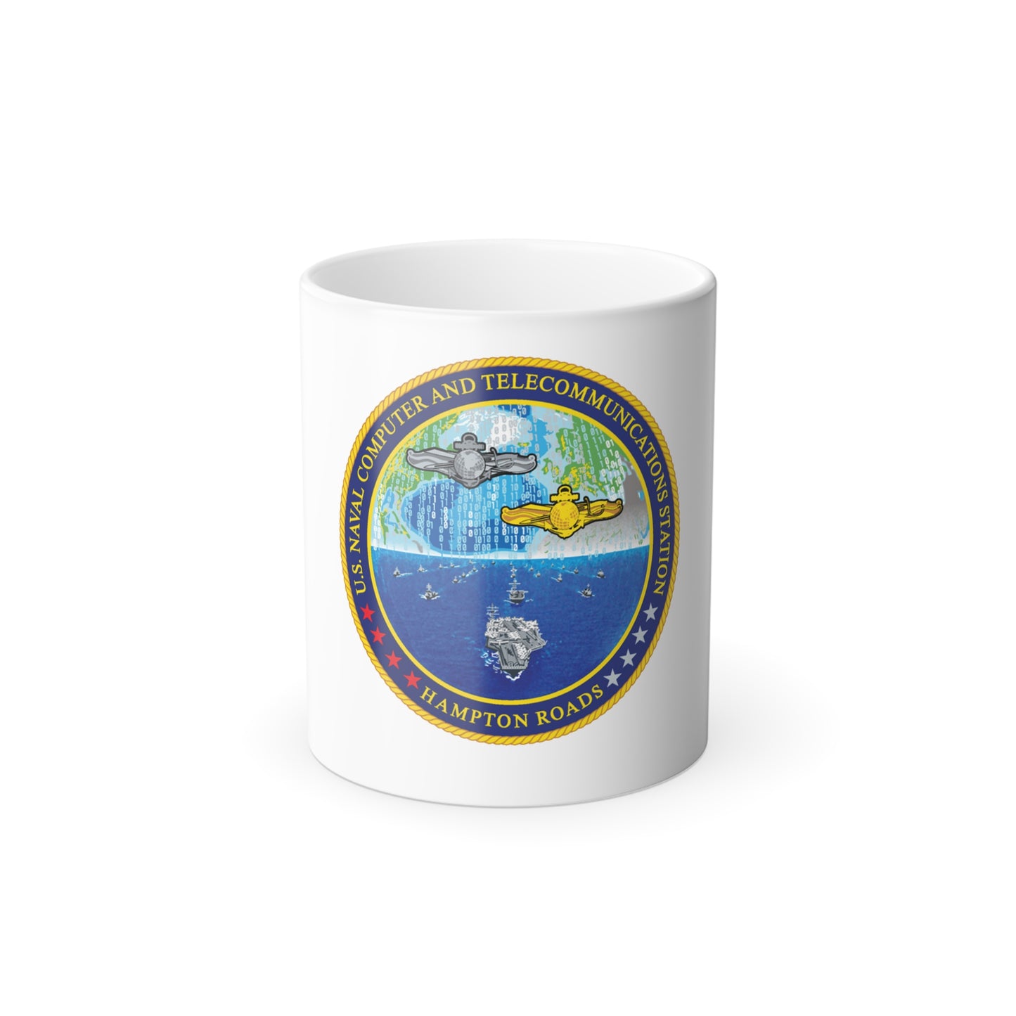 NCTS Hampton Roads (U.S. Navy) Color Changing Mug 11oz