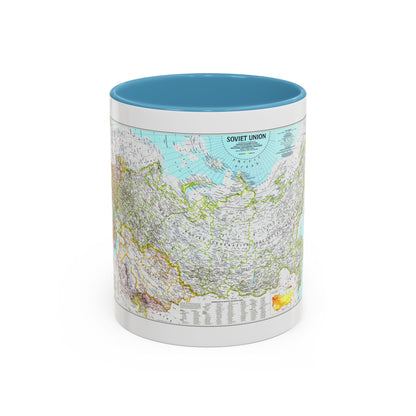 Russia - Soviet Union 1 (1990) (Map) Accent Coffee Mug