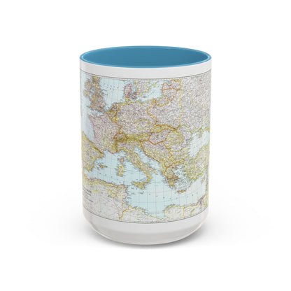 Tasse à café Accent Europe, Centre et Méditerranée 1er septembre 1939 (carte)