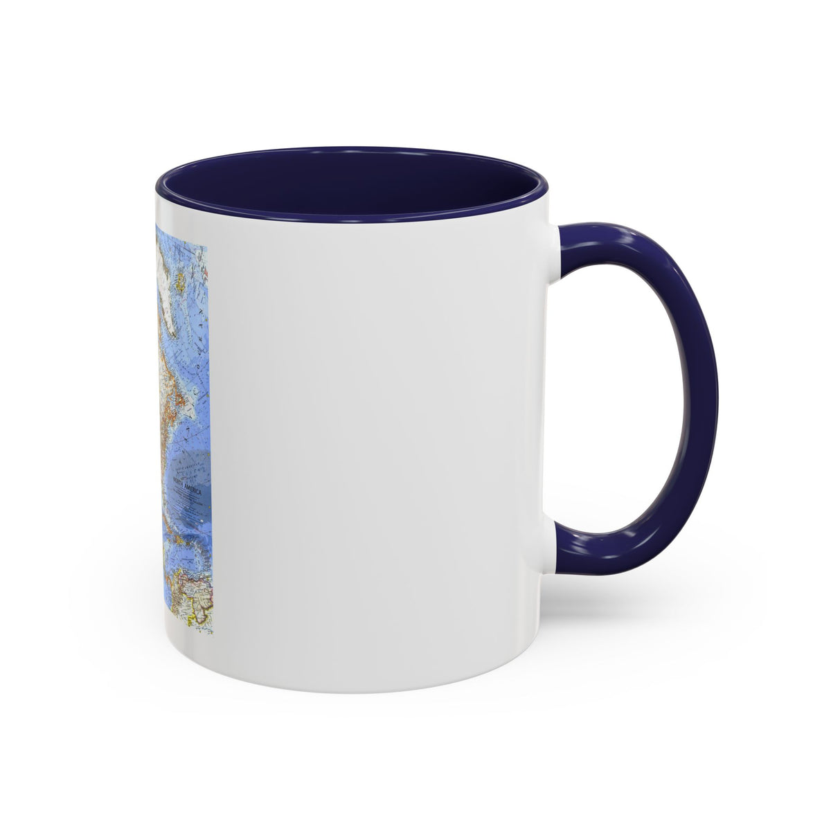 North America (1964) (Map) Accent Coffee Mug