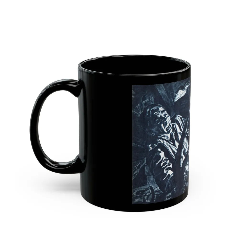 Death on the Loose, Bluebook for Men, February 1961 - Black Coffee Mug-Go Mug Yourself