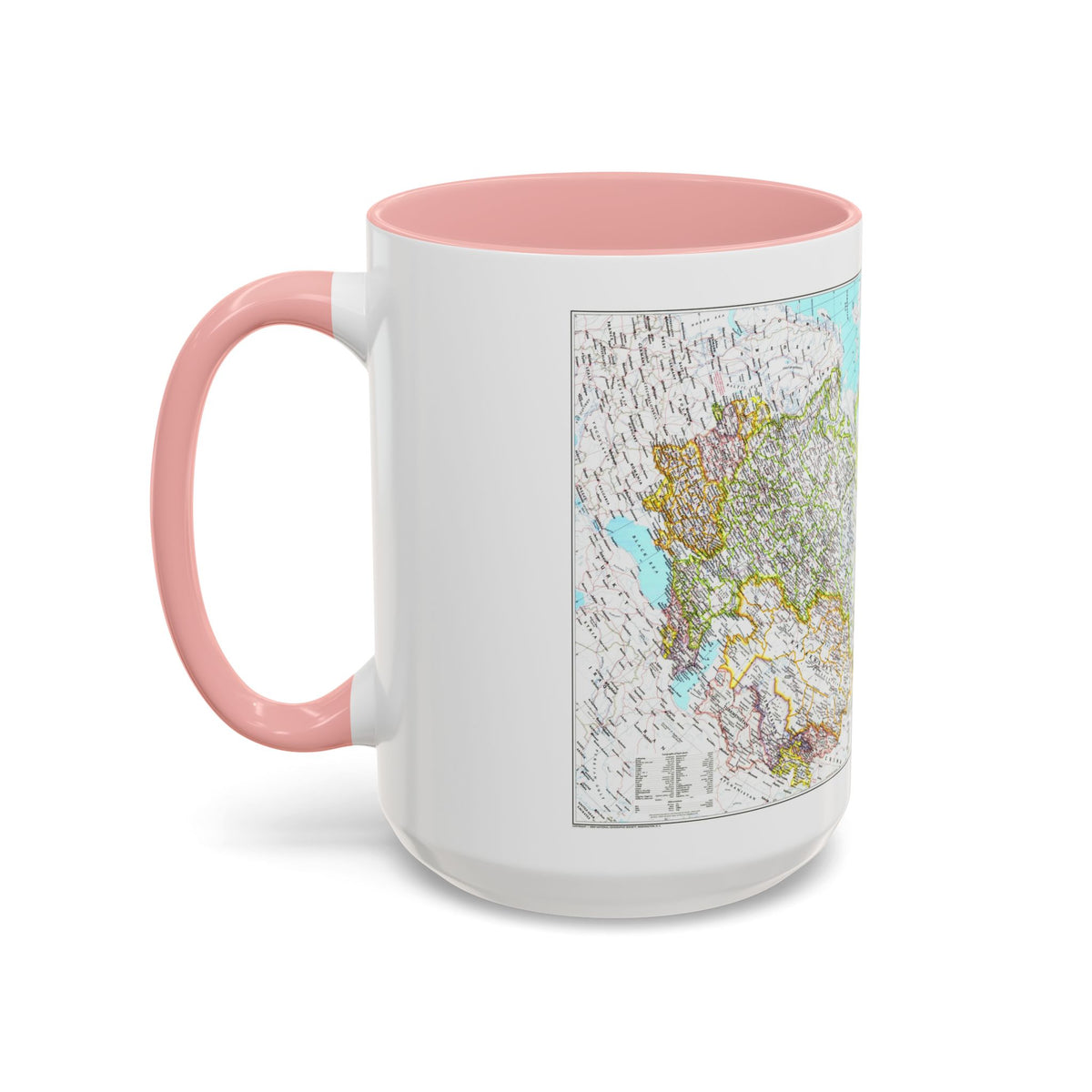 Russia - Soviet Union 1 (1990) (Map) Accent Coffee Mug