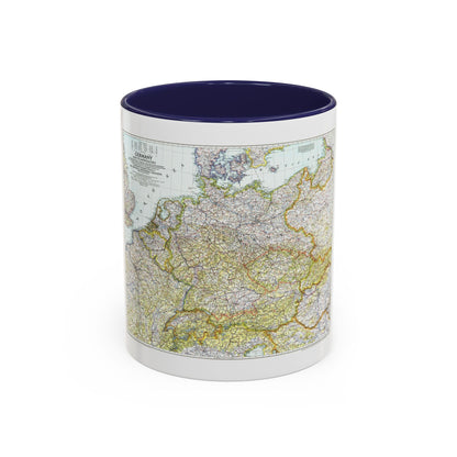 Germany and its Approaches (1944) (Map) Accent Coffee Mug