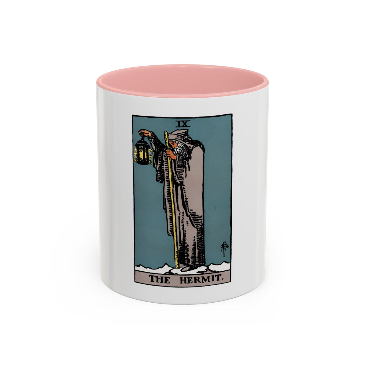 The Hermit (Tarot Card) Accent Coffee Mug