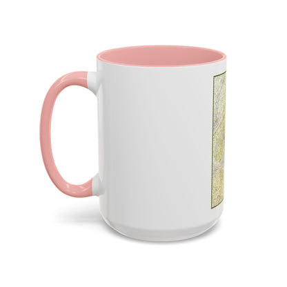 USA - New England (1955) (Map) Accent Coffee Mug