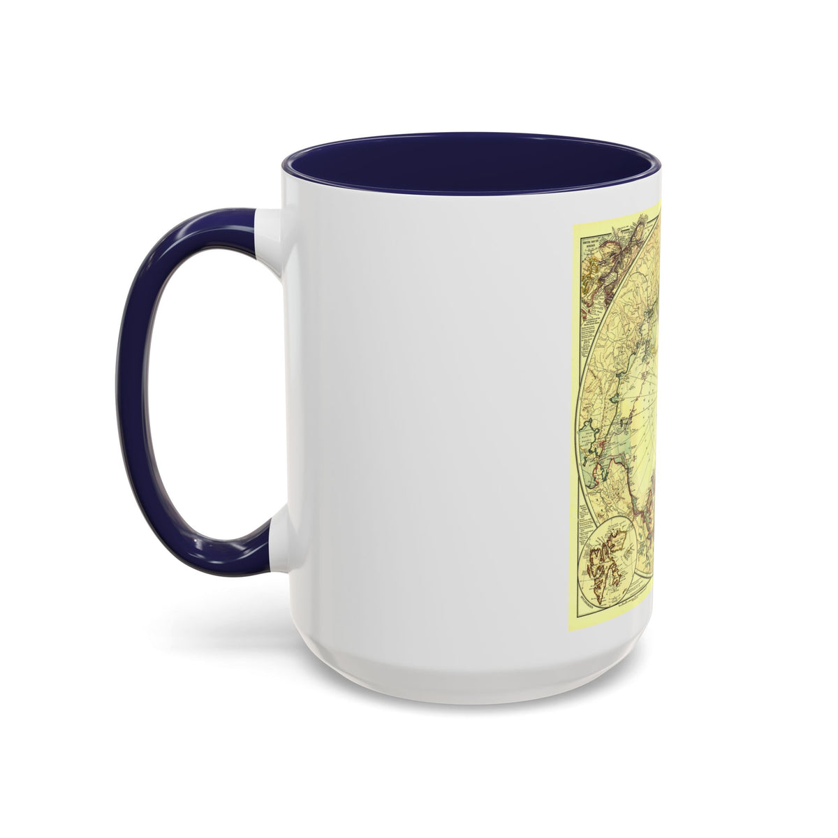 North Pole (1907) (Map) Accent Coffee Mug