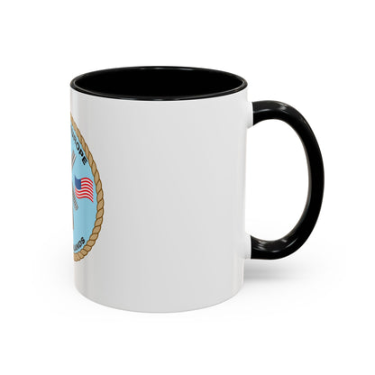 USCG Activities Europe the Netherlands (U.S. Coast Guard) Accent Coffee Mug