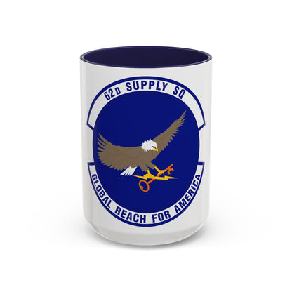 62d Supply Squadron (U.S. Air Force) Accent Coffee Mug