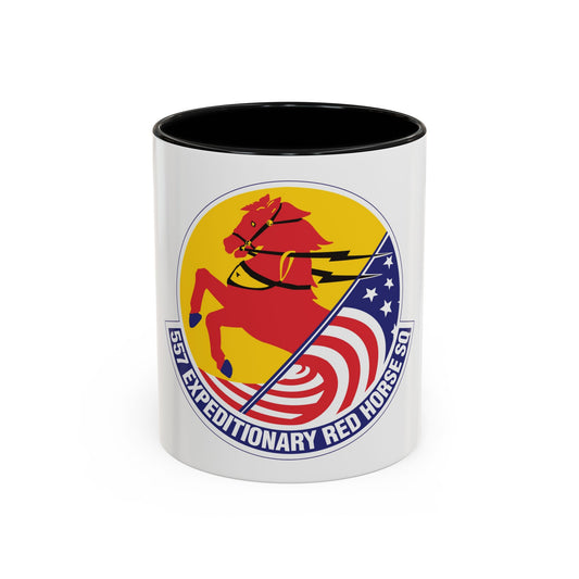 557th Expeditionary Red Horse Squadron (U.S. Air Force) Accent Coffee Mug