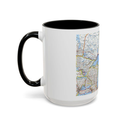 Canada - Central (1963) (Map) Accent Coffee Mug