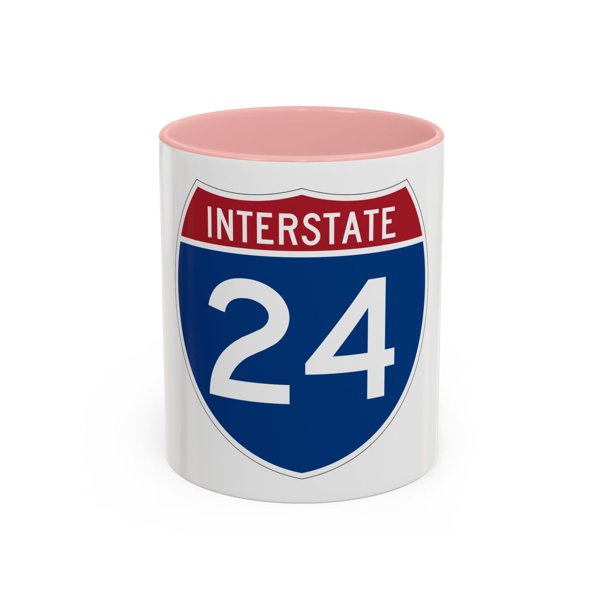 Interstate 24 (U.S. Highways) Accent Coffee Mug