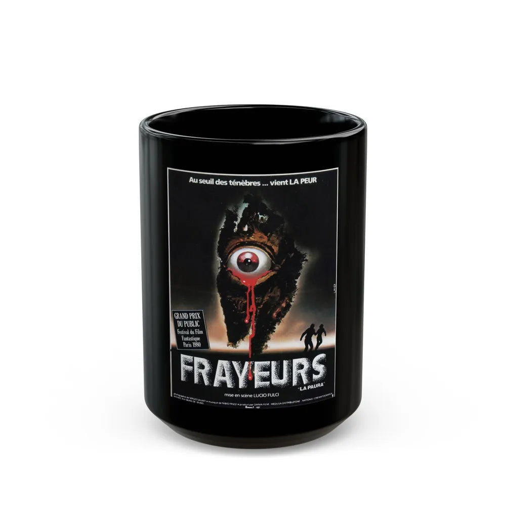 CITY OF THE LIVING DEAD (FRENCH) 1980 Movie Poster - Black Coffee Mug-15oz-Go Mug Yourself