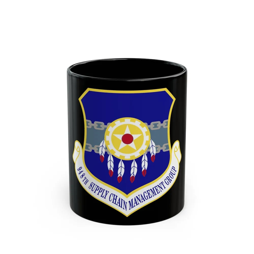 948 Supply Chain Management Group AFMC (U.S. Air Force) Black Coffee Mug-11oz-Go Mug Yourself