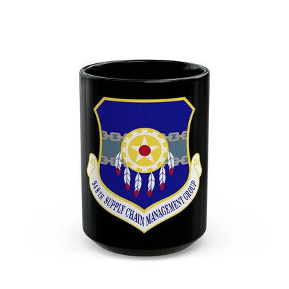 948 Supply Chain Management Group AFMC (U.S. Air Force) Black Coffee Mug-15oz-Go Mug Yourself