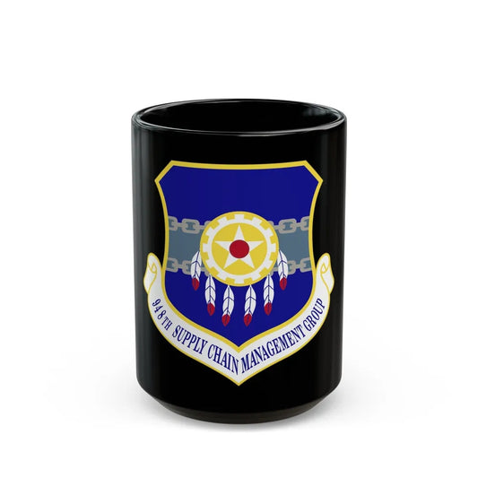 948 Supply Chain Management Group AFMC (U.S. Air Force) Black Coffee Mug-15oz-Go Mug Yourself