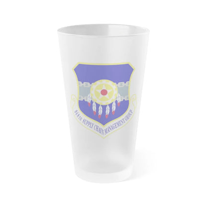 948 Supply Chain Management Group AFMC (U.S. Air Force) Frosted Pint Glass 16oz-16oz-Frosted-Go Mug Yourself