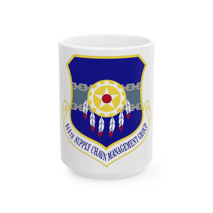 948 Supply Chain Management Group AFMC (U.S. Air Force) White Coffee Mug-11oz-Go Mug Yourself