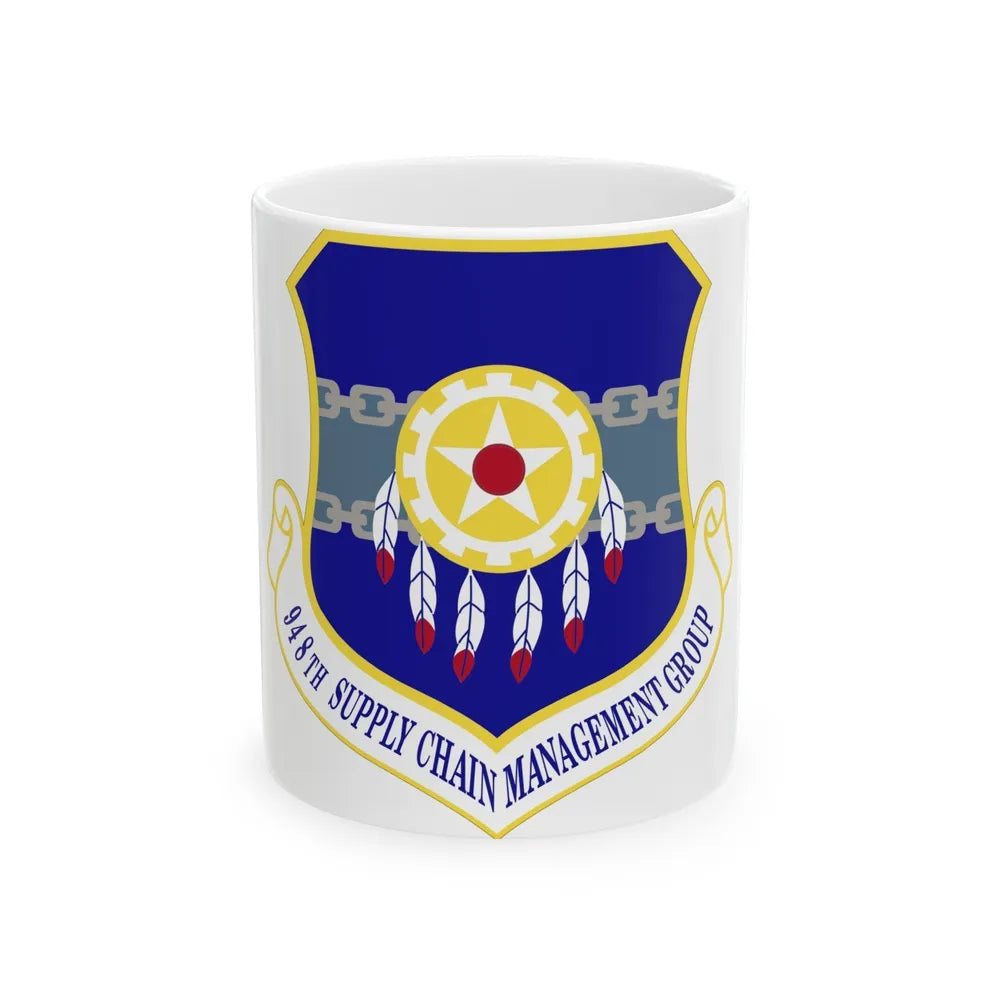 948 Supply Chain Management Group AFMC (U.S. Air Force) White Coffee Mug-Go Mug Yourself