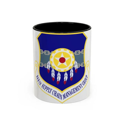948 Supply Chain Management Group AFMC (U.S. Air Force) Accent Coffee Mug 11oz Black - Go Mug Yourself