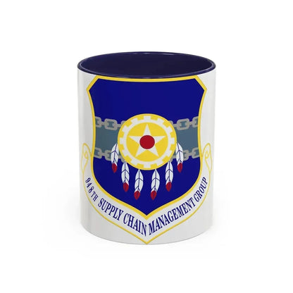 948 Supply Chain Management Group AFMC (U.S. Air Force) Accent Coffee Mug 11oz Navy - Go Mug Yourself