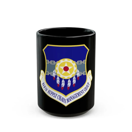 948 Supply Chain Management Group AFMC (U.S. Air Force) Black Coffee Mug 15oz - Go Mug Yourself